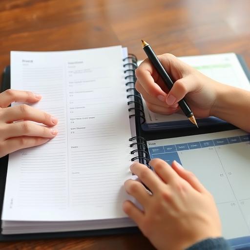 Customized planners with vibrant designs