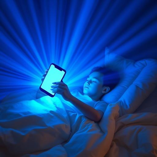 Visualization of Blue Light Rays