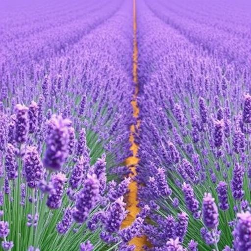 Serene Lavender Field