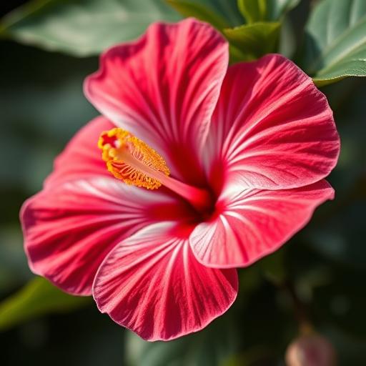 Hibiscus flower emphasizing its anti-aging properties