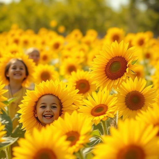 Bright and Cheerful Scene Overflowing with Yellow