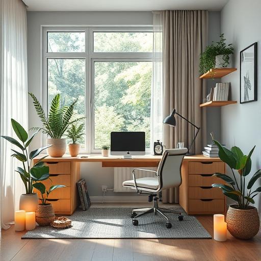 Tranquil and Productive Home Office