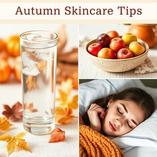 Autumn Skincare Tips Collage