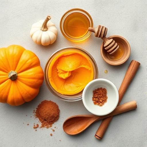 Ingredients for DIY Pumpkin Enzyme Mask