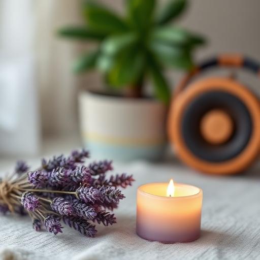 A sensory rich image focusing on calming the senses